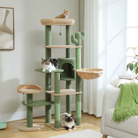 Tall Cactus Cat Tree Tower